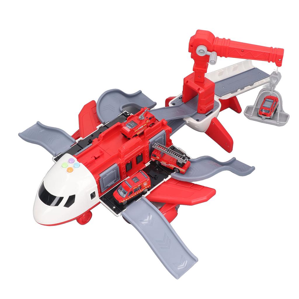 Toy Airplane Model High Simulation Anti Fall Multifunctional Plane Toy with Car Model for Kids