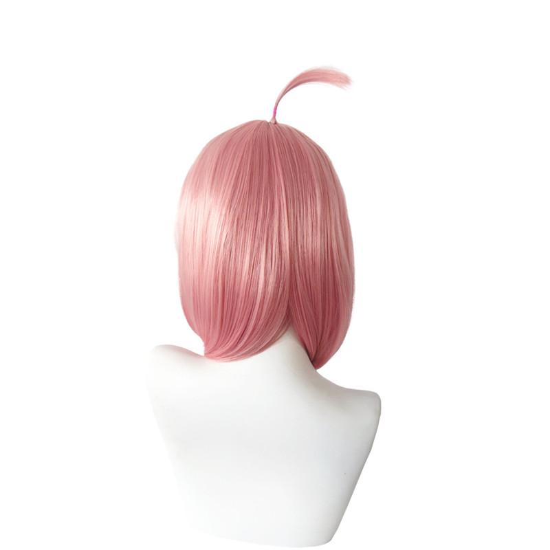 Cartoon Character Cosplay Hair Extensions Synthetic Wigs Breathable Head Cover Pink Performance Dress Up Wig Hat for Women