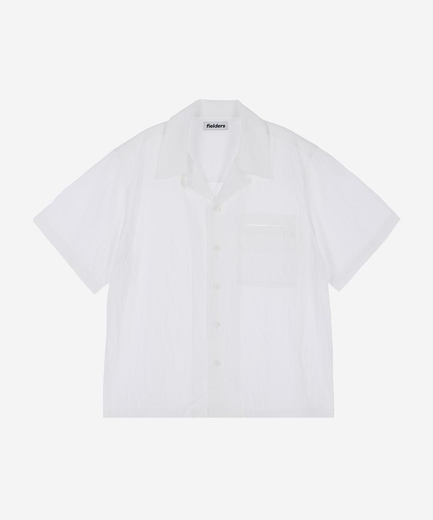 Pildeoseu One Pocket Wrinkle Short Sleeve Shirt White