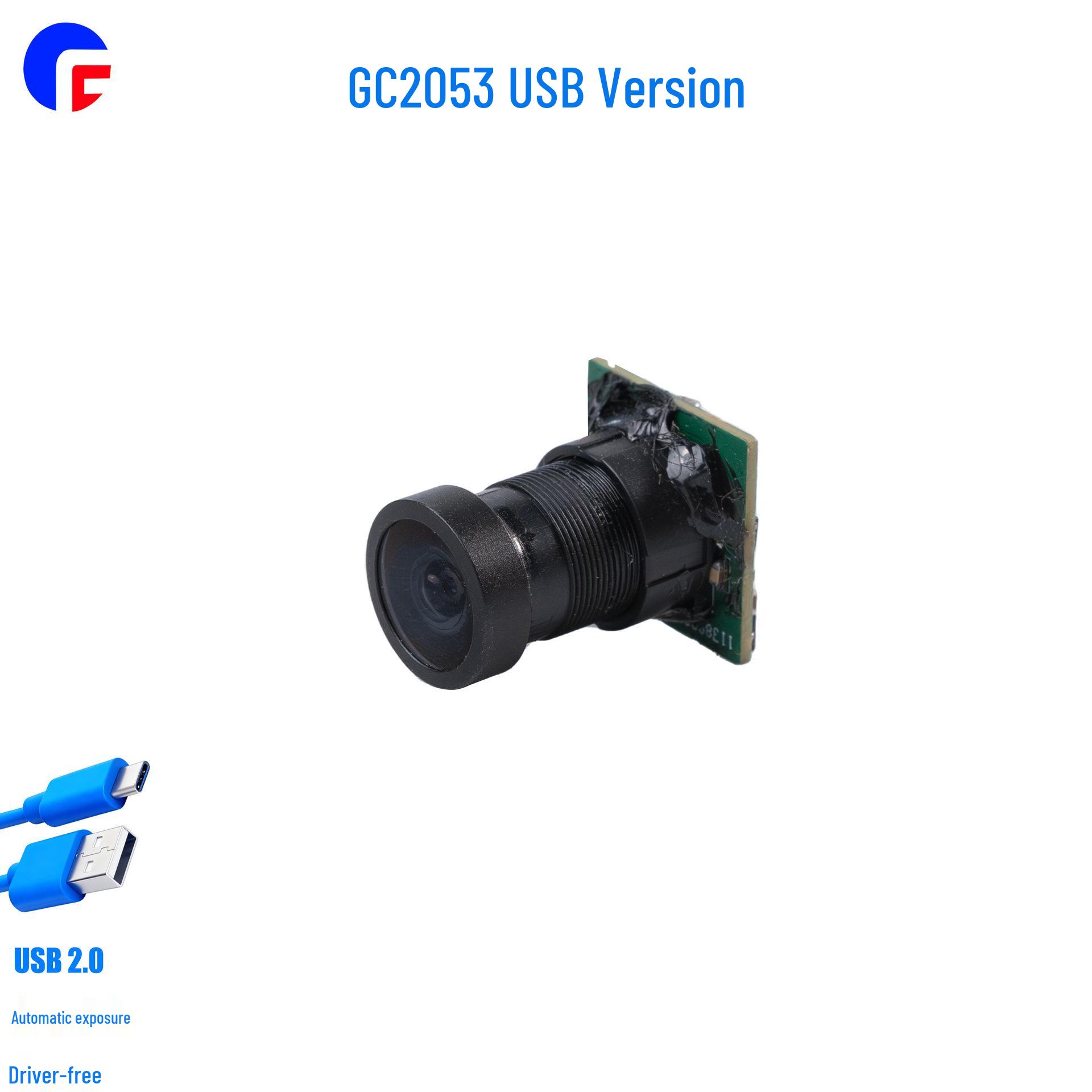 Широкоугольный USB-модуль камеры 1080P с сенсором GC2053 и распознаванием лиц, 2 МП, без драйверов M7-2.91mm-S