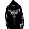 Europäischer und amerikanischer Herbst/Winter Y2K Gothic Street bedruckter Hoodie