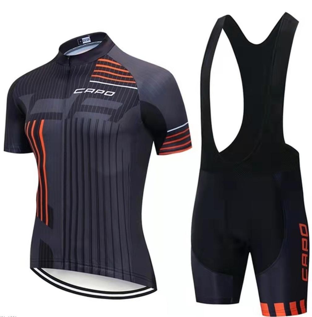 Tour De France Cycling Suit Short-Sleeved Quick-Drying Breathable Suit Outdoor Road Mountain Bike Riding Equipment
