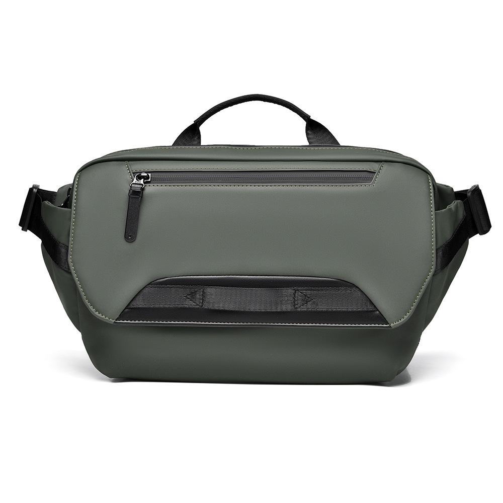 

Однотонная сумка через плечо Мужская многофункциональная сумка через плечо Нагрудная сумка зелёный