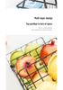 Wrought Iron Multi-Layer Storage Basket: Fruit, Bread, and Vegetable Organizer for Kitchen and Living Room