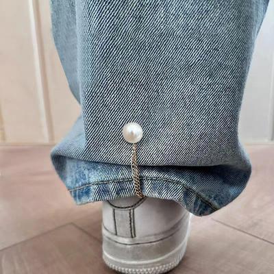 Magnetic Clothing Clips Strong Magnet Pant Cuff Clips With Chain Fashion Clothespin For Dress Pants Sleeve Cuff Hijab Headscarf