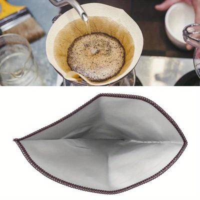 Wiederverwendbarer Pour Over-Kaffeefilter aus Edelstahl, feinmaschiger Kaffeefilter, Tropfkegel, papierloser Universal-Kaffeefilter