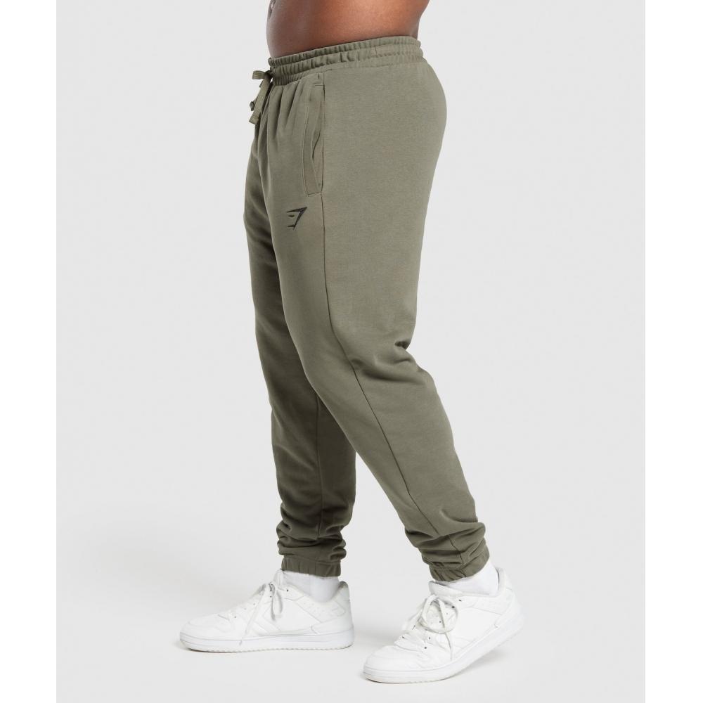 Gymshark Pantaloni de jogging esențiali supradimensionați Verde Putere A2a7t Ecjh