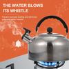 3Liters1Pcs Stainless Steel Tea Kettle Stove Whistling Kettle Suitable ForTravel Hiking Cooking Tea Kettle with Ergonomic Handle