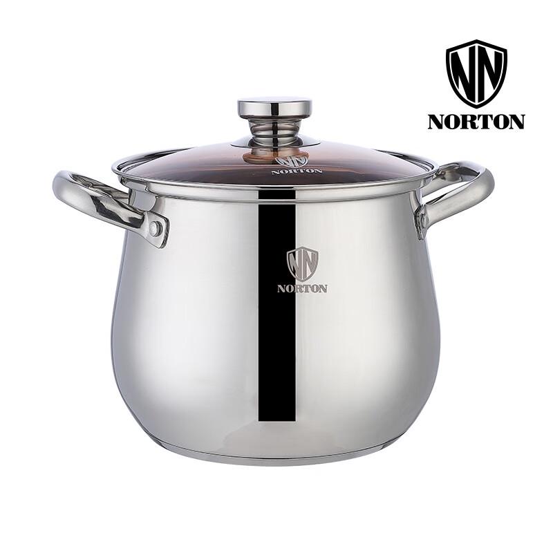 NORTON 22CM 304 Stainless Steel Deep Soup Pot