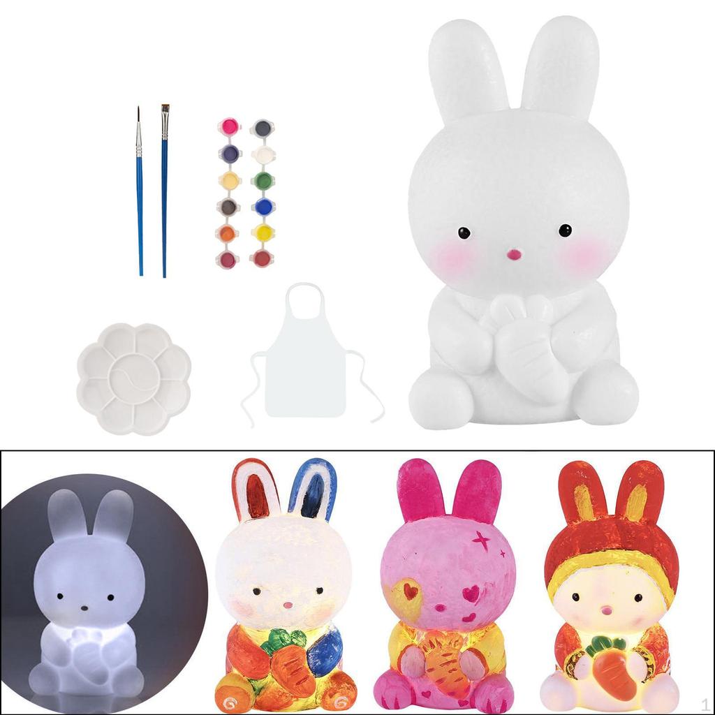 Tier-Kunst-Set zum Bemalen von Figuren, DIY-Set, Alter 3 bis 8