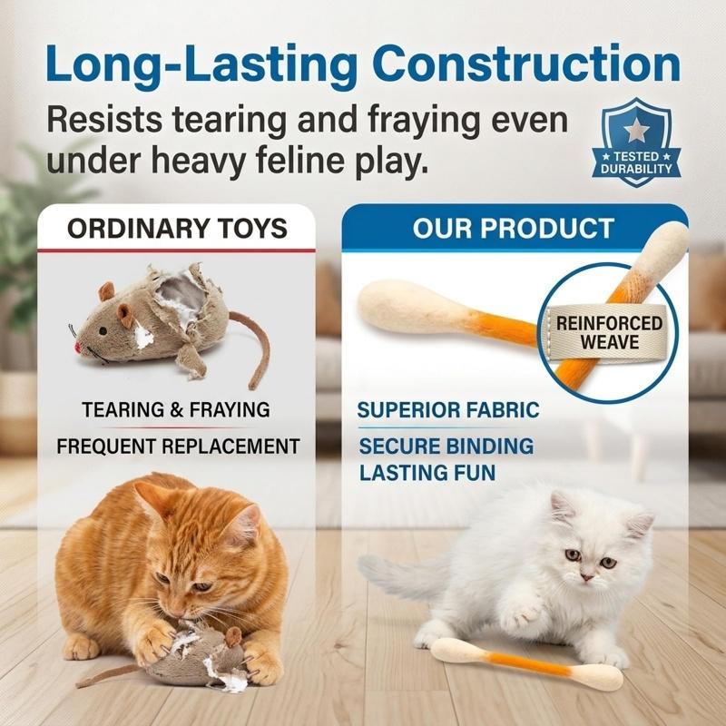 Catnip Cat Toy Extra Large Cotton Swab Plush Interactive Play For Cats And Kittens Ideal For Home Play Training Birthday Gift