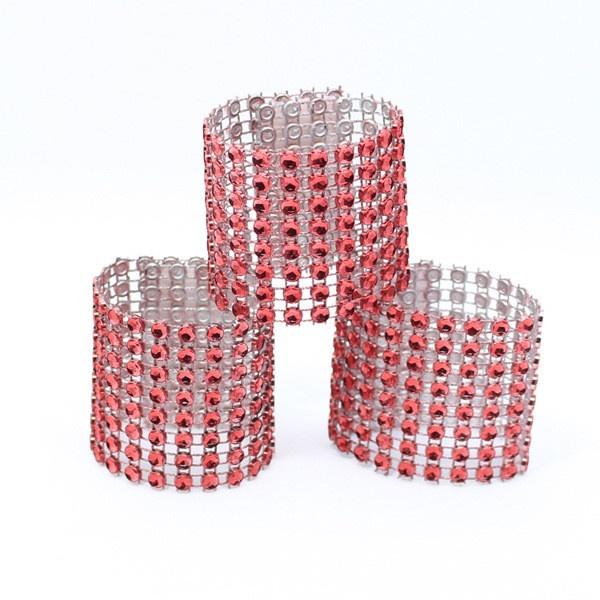 STRASSED NAPKIN HOLDER FOR HOLIDAYS WEDDING DINNERS NAPKIN HOLDER Fabric Napkin Holder Cloth Napkin Ring