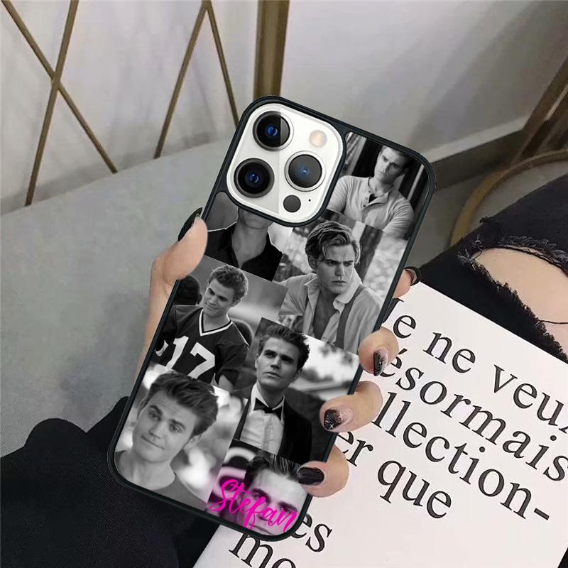 Damon Salvatore Stefan Phone Case Back Cover for iPhone 17 Air 16 15 14 13 11 12 Pro Max Plus Fundas Coque