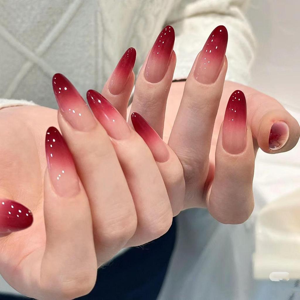 Nude Pink Gradient Cat Eye Whitening Aurora Nail Art Removable Stickers