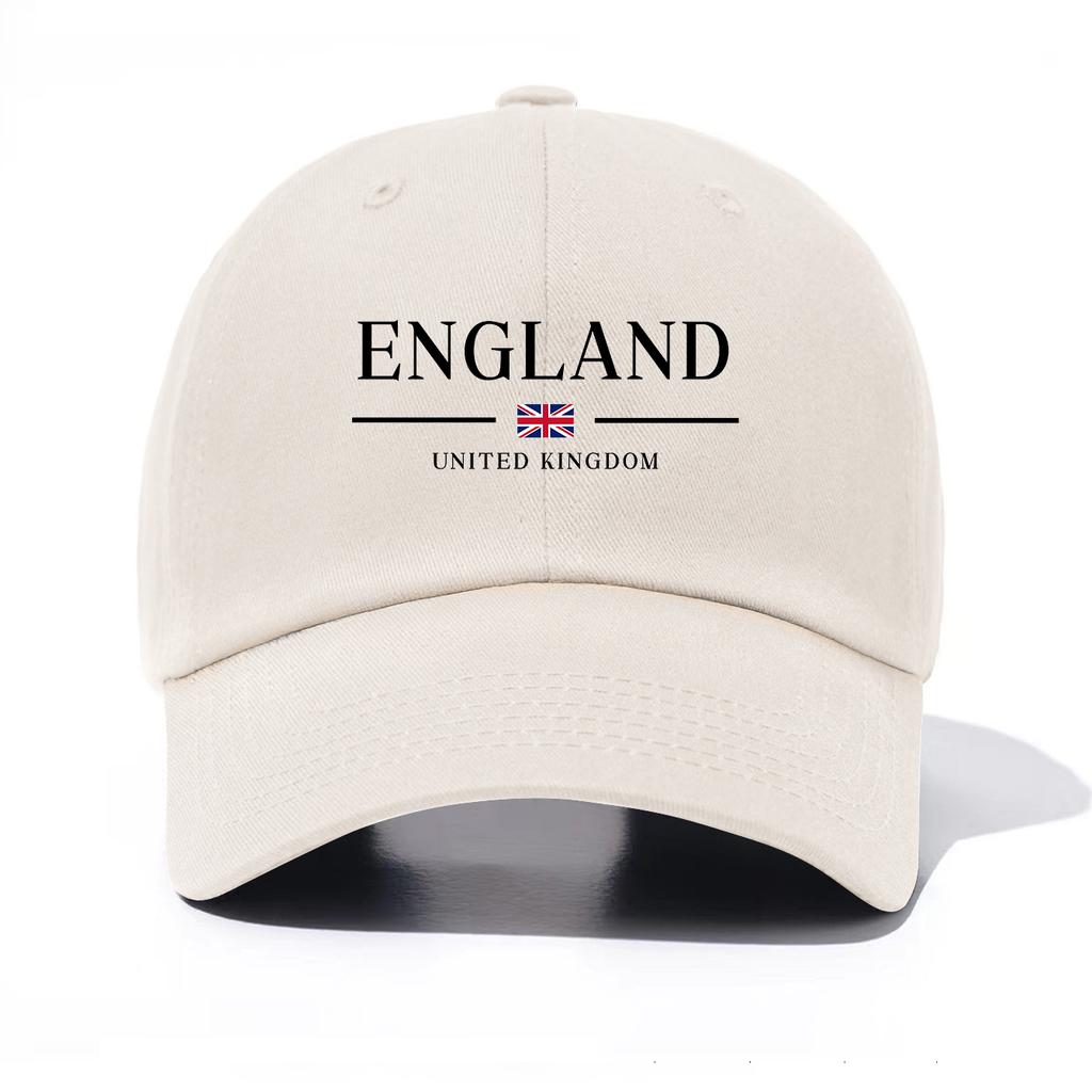 1 Stück Baseballkappe mit England-Print für Erwachsene, Minimalistischer Retro-Stil, Lässig, Weich, Verstellbar, Dad Hat, Perfekt als Geschenk