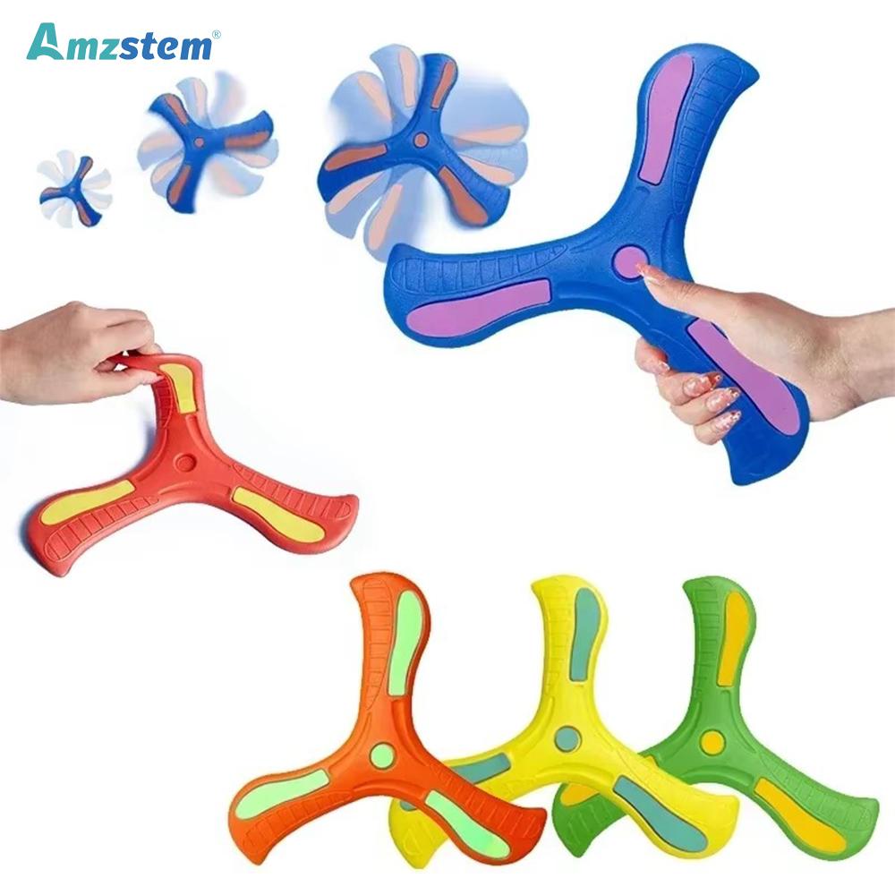 4/3/1pcs Soft Hand Throw Flying Boomerang Toy Funny Flying Discs Outdoor Sports Toys for Children Adults Interactive Puzzle Game