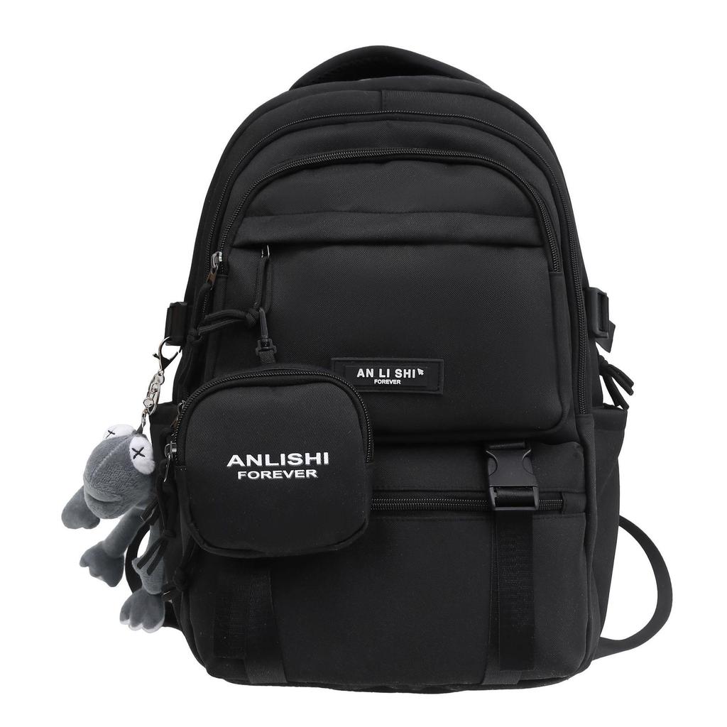 SchoolbagAN LISHI new trendy cool Japanese ins tooling strong and durable college student couple computer backpack