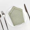 6PCS Sewn Edged Cotton Linen Napkin Solid Color Tea Towel Durable Dining Table Napkin Wedding