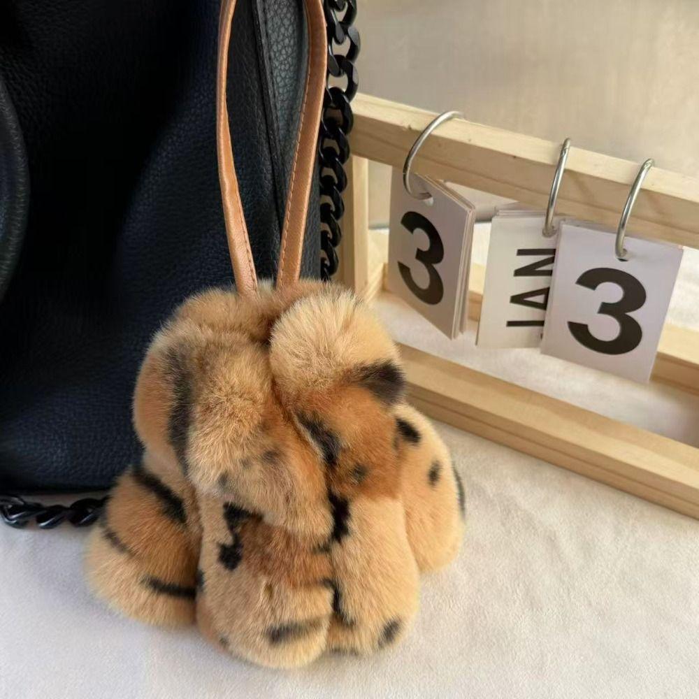 Fashion Faux Rabbit Fur Bag Charm Clothing Shape Soft Key Decoration Backpack Decoration Women Accessories