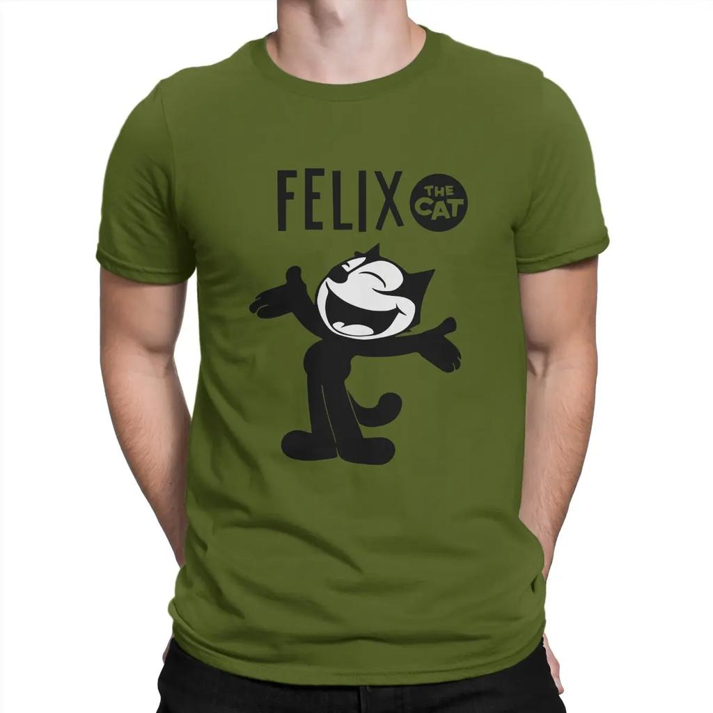 F-Felix The Cat Cartoon Man TShirt Fans Distinctive T Shirt Original Streetwear Hipster