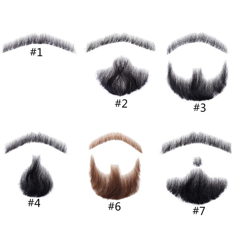 Falsche Bärte Realistischer Kostüm Bart Künstlicher Bart Falscher Schnurrbart Halloween Cosplay Bart