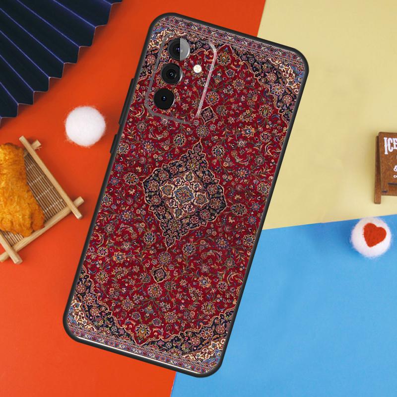 Persian carpet Floral pattern Case For Samsung Galaxy A54 A34 A14 A55 A35 A33 A53 A13 A23 A17 A06 A16 A56 A36 A52 A32 A15