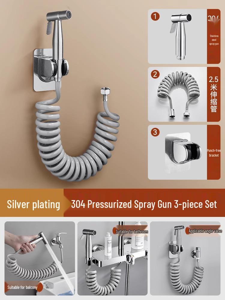 Handbrause aus Vollkupfer mit Doppelfunktion und Hochdruck für das Badezimmer