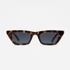 Lukadiseu Lk03 Hornet Brown Slim Cat'S Eye Sunglasses