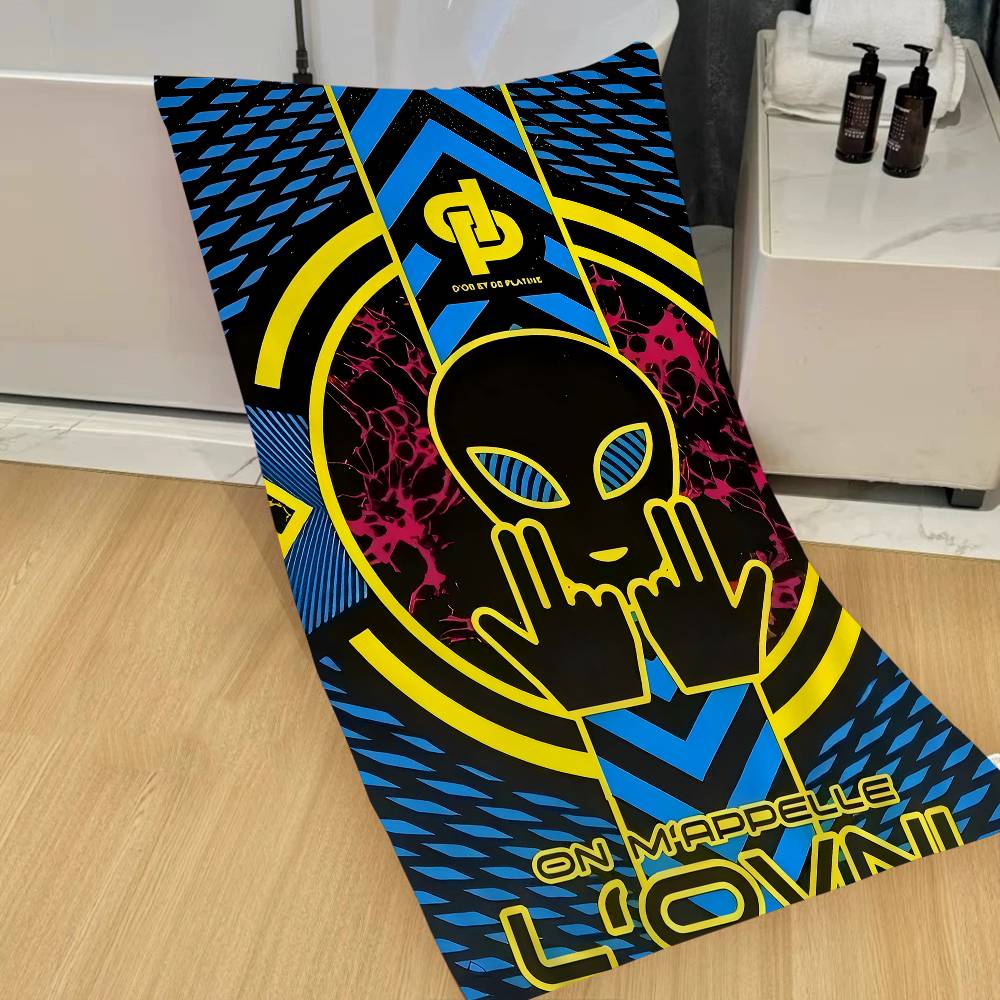 Rapper JuL Music Album Microfiber Beach Towel Absorbent Quick Dry Soft Yoga Swimming Resort Mountain Climbing Towel