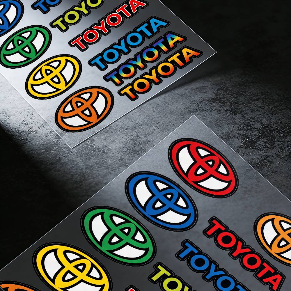 FOR TOYOTA TRO GR All Purpose Reflective Waterproof Scratch Blocker Decal Car Bike Helmet Cup Refrigerator Decorative Stickers