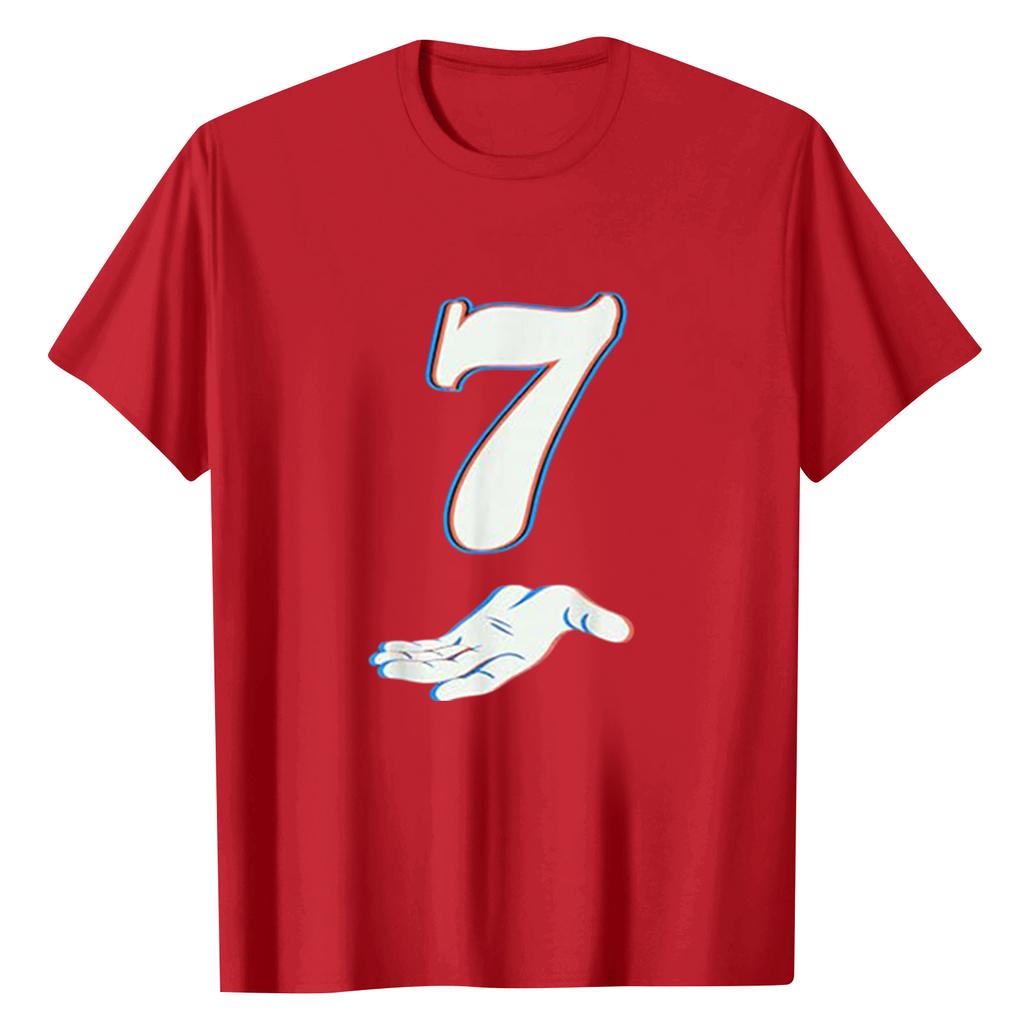 Ladies' Digital Printed Casual Round Neck Short Sleeved Top