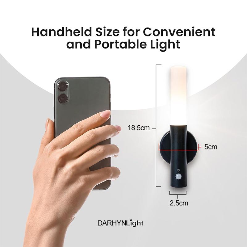 LED Rechargeable Wall Lamp Warm Light Night Light Sensor For Living Room Hallway Stairwell Bedroom Indoor Lighting Fixtures