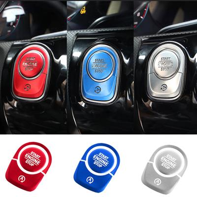 Στυλ αυτοκινήτου για Mercedes Benz A Class W177 GLE W167 GLB Εσωτερικό Auto Start Stop Πιέστε διακόπτης κουμπιών Αυτοκόλλητα καλύμματος
