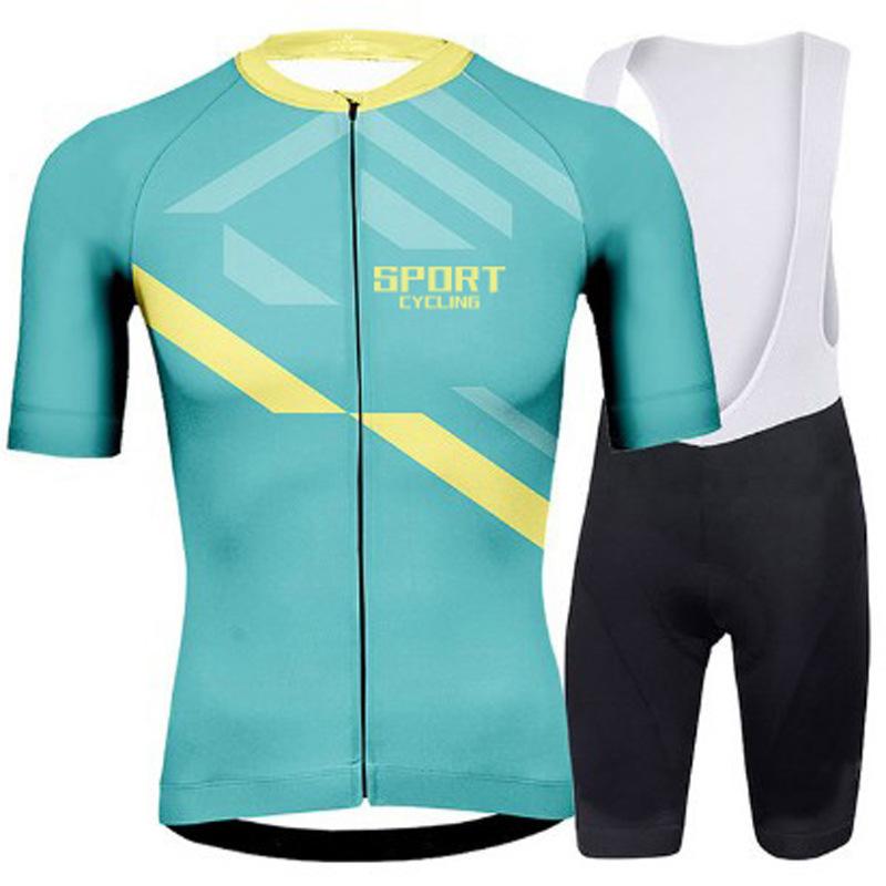 2026 Sommer Set Atmungsaktiver Radanzug Neuer Radanzug Kurzarm Set Herren und Damen Sommer Radsportausrüstung Atmungsaktiver Rennrad Overall