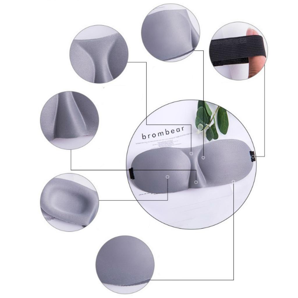 Breathable 3D Sleep Eye Mask Light Blocking Sleeping Goggles Blindfold Polyester Sponge Soft Portable Blindfolds Travel Eyepatch