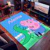 Custom personalization Peppa Pig Print Area Rug - Soft, Washable Non-Slip Indoor Mat,Living Room,Home&Office Decorative Rug