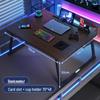 Compact Foldable Bedside Laptop Desk for Dorms - E-Sports Style Carbon Fiber Study Table