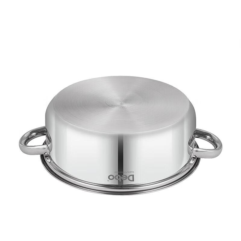 DeBao Rosen 304 Stainless Steel 28cm Double Layer Soup Pot Steamer