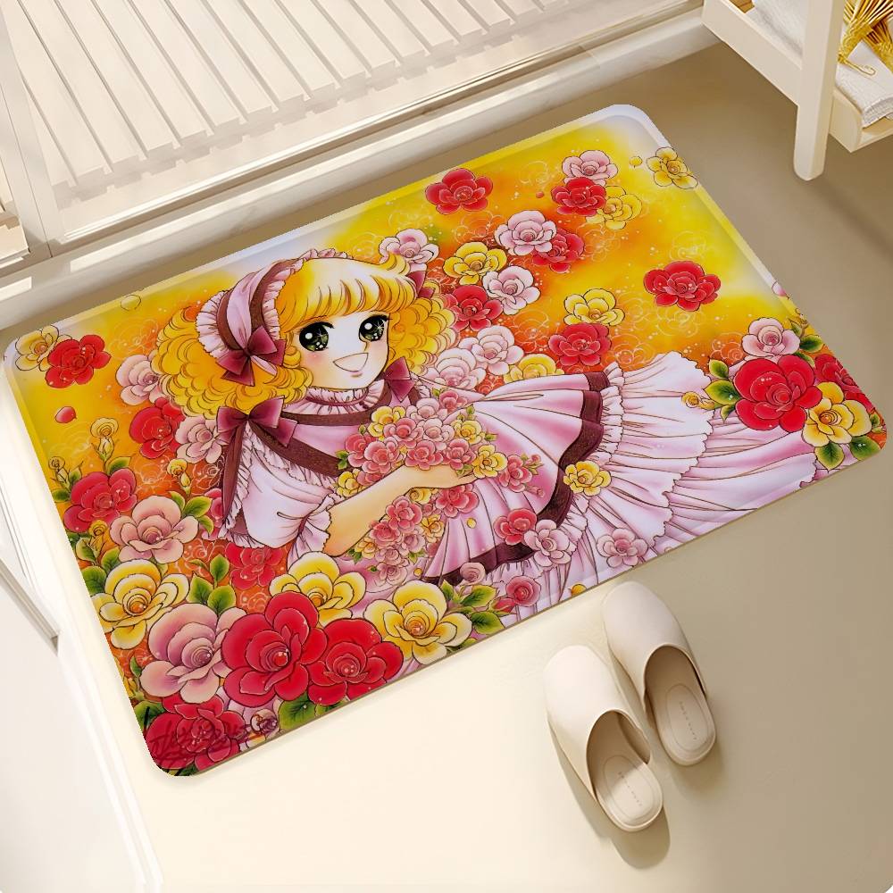 Classic Anime C-Candy C-Candy Room Mats Retro Multiple Choice Living Room Kitchen Rug Non-Slip Welcome Rug