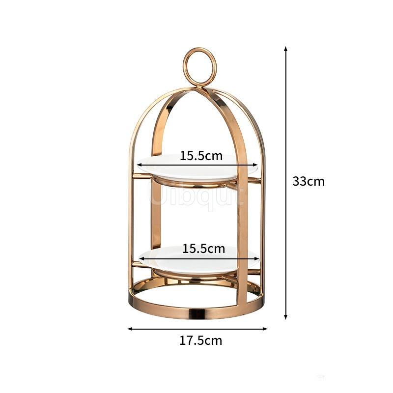 Stainless Steel Creative 3 Layer Afternoon Tea Snack Tea Desserts Break Display Show Stand Pastry Cake Rack Dessert Tableware
