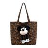 Mickey Maus Designer-Tragetasche aus Samt mit doppelten Schultergurten für den Weg zur Arbeit