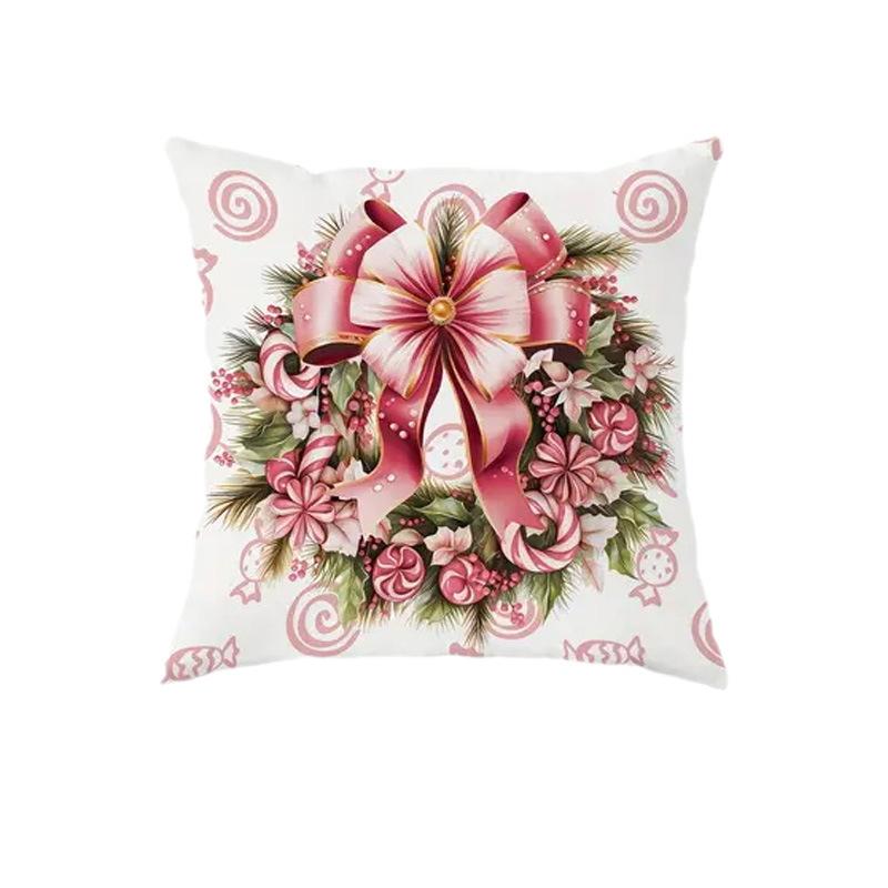 

Новый продукт Розовая Санта Рождественская наволочка Домашнее украшение Подушка для дивана в гостиной Подушка для спальни 45*45cm