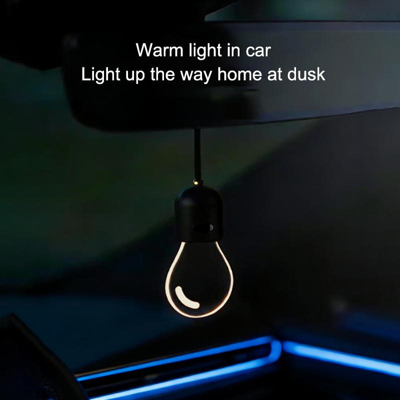 1PC Mini LED Light Car Pendant Decorative Atmosphere Lamp Hanging Ornament for Auto Interior Dashboard Night Light
