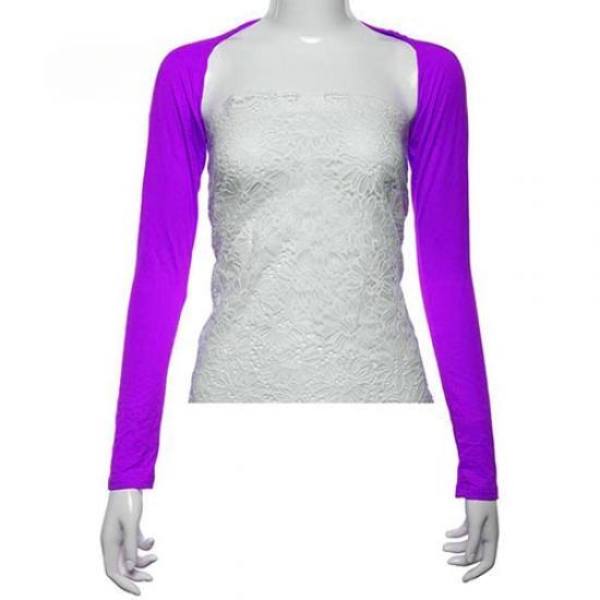 Damen Modal Baumwolle Hijab Einteilig Schulterärmel Armabdeckung EMA