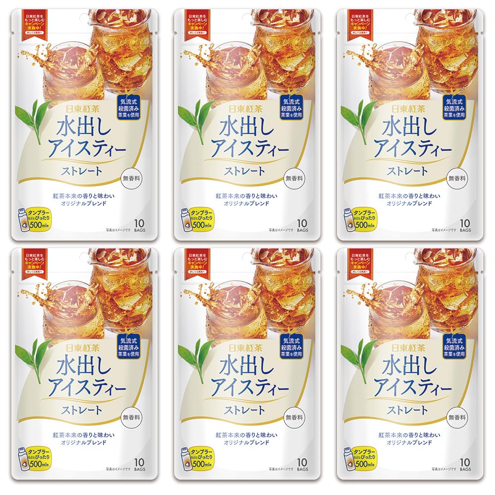 

Mitsui Norin Nitto Black Tea Cold Brew Iced Straight 10 bags x 6 packs Tea, Tea,