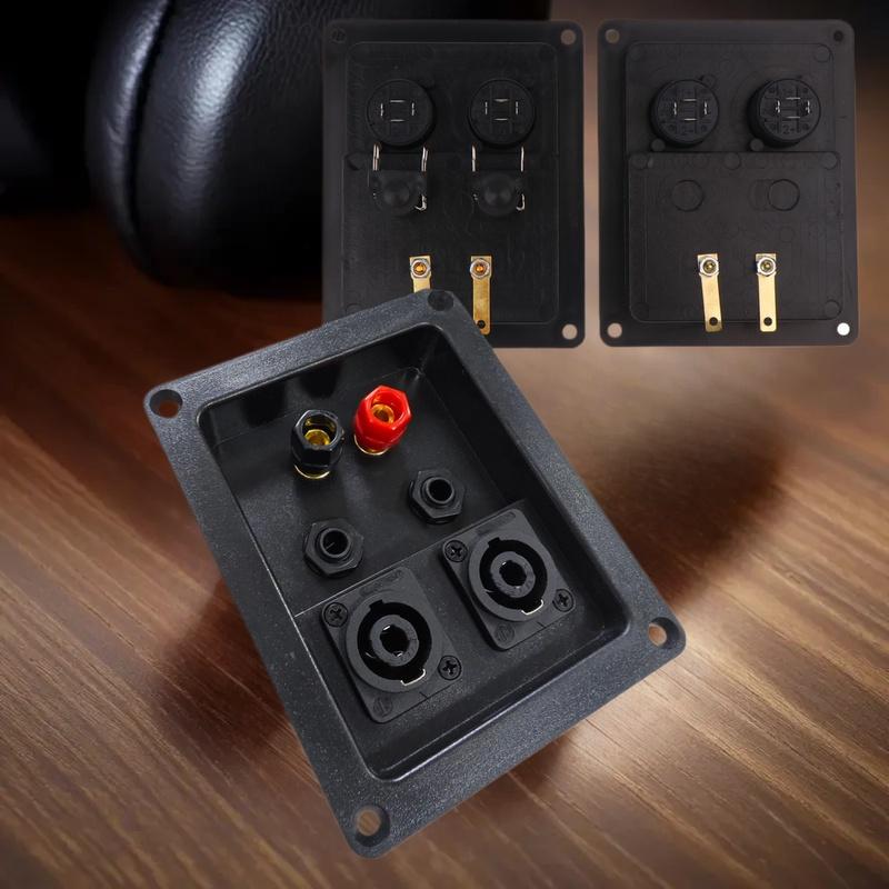 Audio Speaker Junction Box XLR Wiring Terminal Cable Clamp