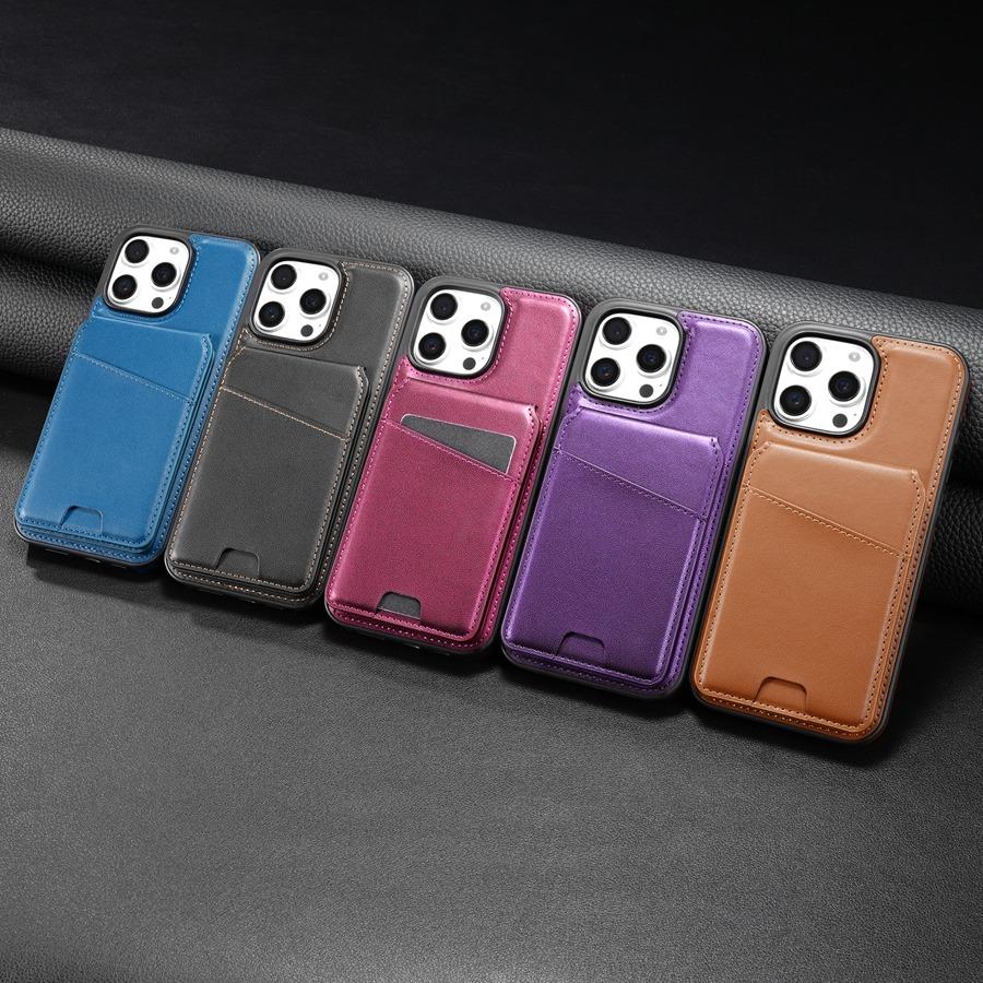Odnímatelné magnetické bezdrátové nabíjecí pouzdro na telefon 2 v 1 | Ultratenký design se slotem pro kartu a nastavitelným stojanem | Rychlé nabíjení pro iPhone Samsung