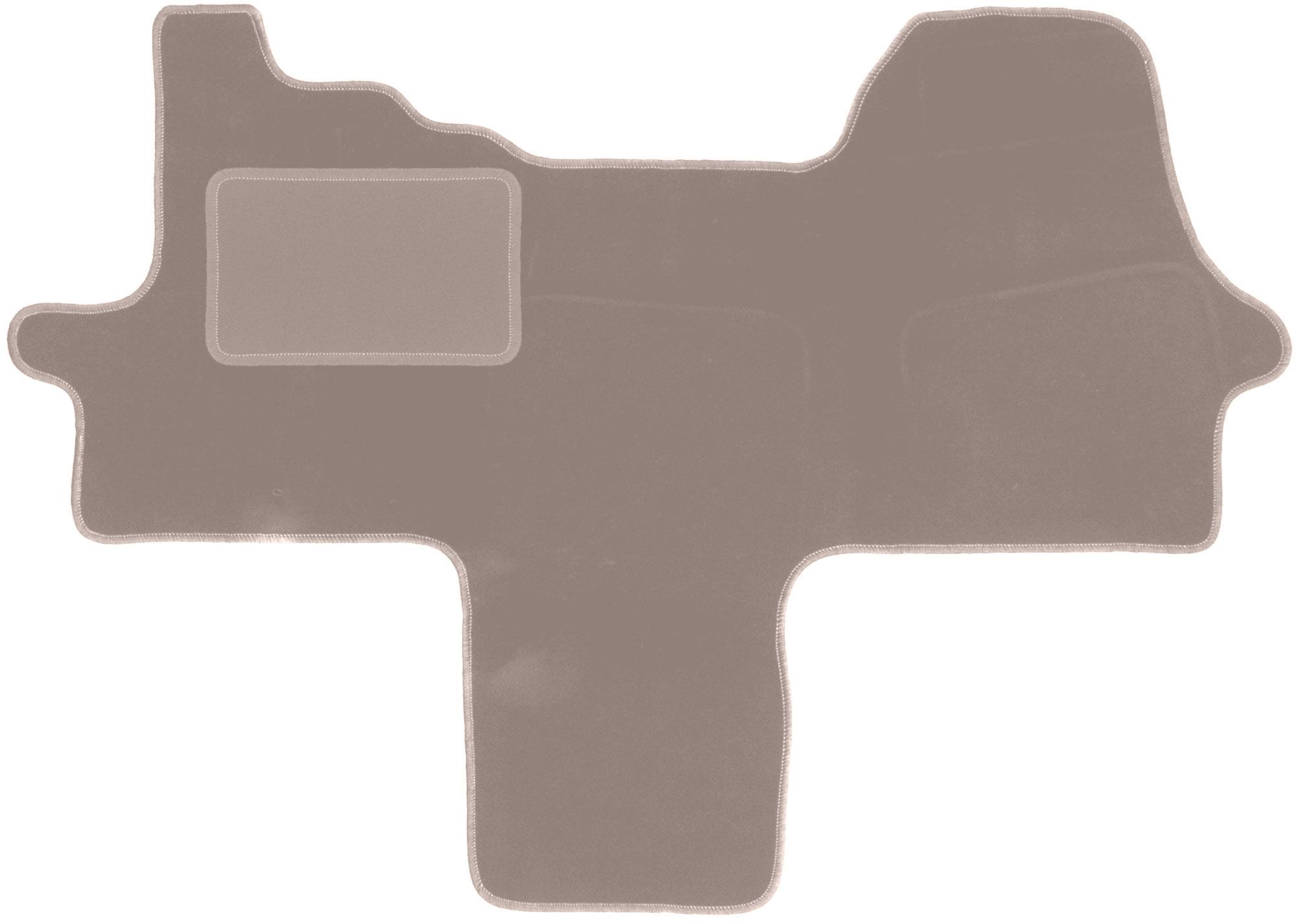 Tappetini in velluto beige per: Furgone da consegna Fiat Ducato III (2006-2014)