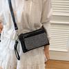 Women's Small Square Bag With Diamonds Shoulder Crossbody Bag
