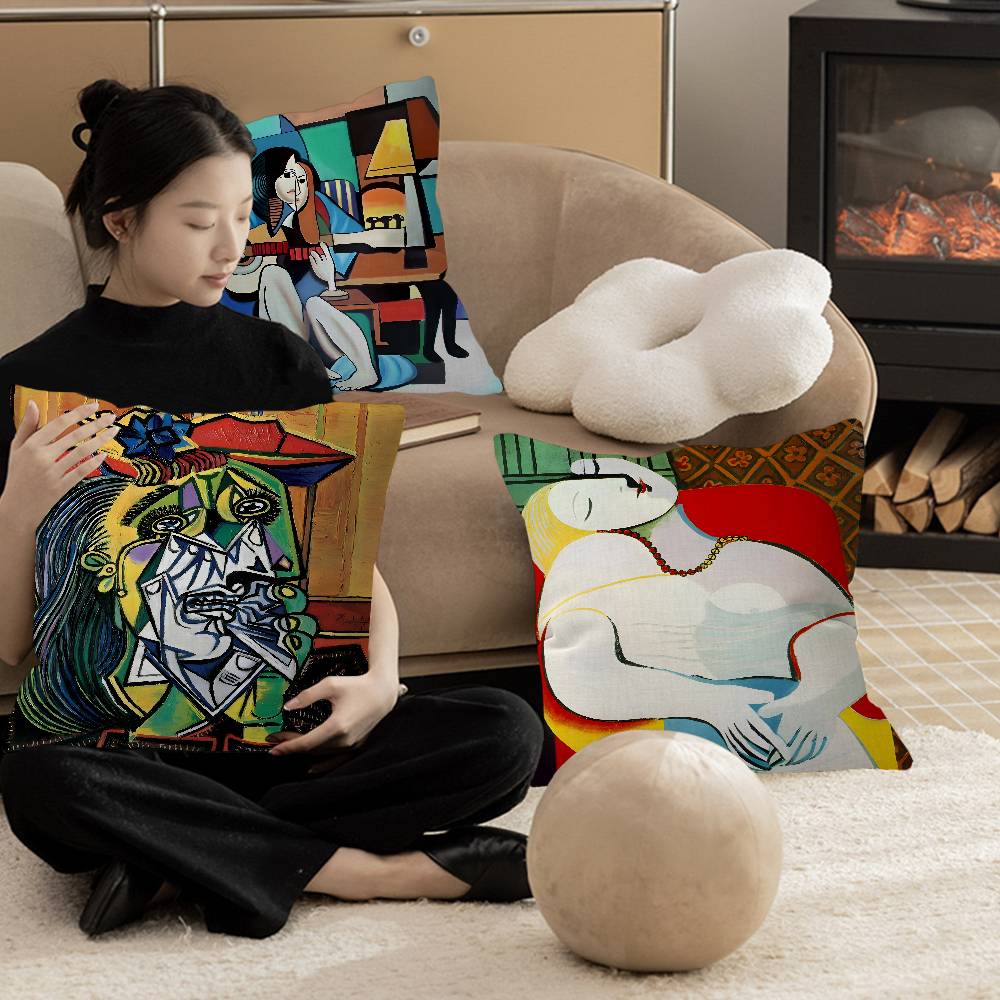 Legend Art Artist P-Pablo Picasso-Mt Maple Design Cushion Cover Happy Autumn Harvest Decor Holiday Decorati Pillow Cover
